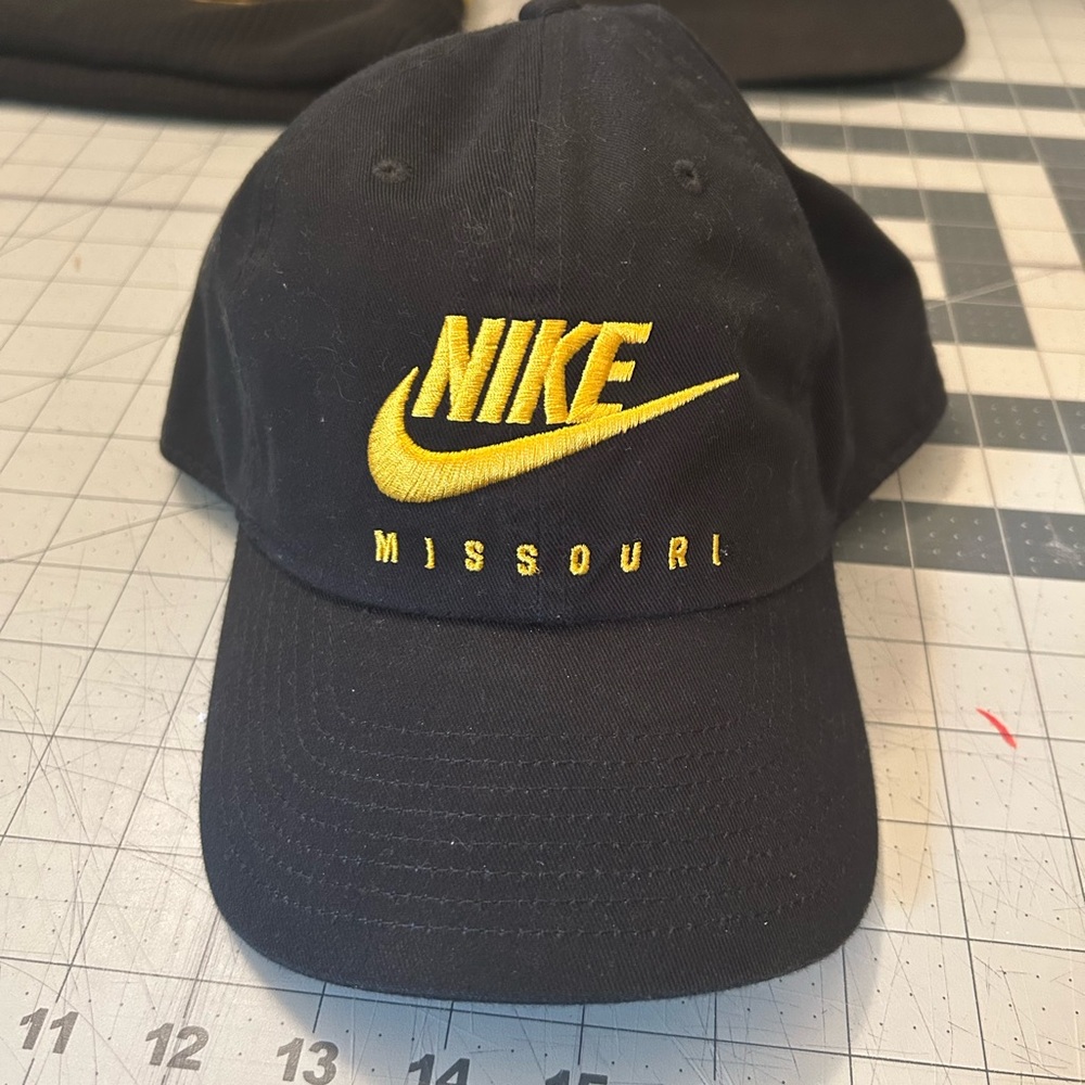 Mizzou Black Cap with Yellow Logo